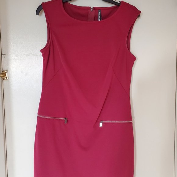Marc New York Dresses & Skirts - Marc New York Andrew Marc Maroon Sheath Dress Sz 8